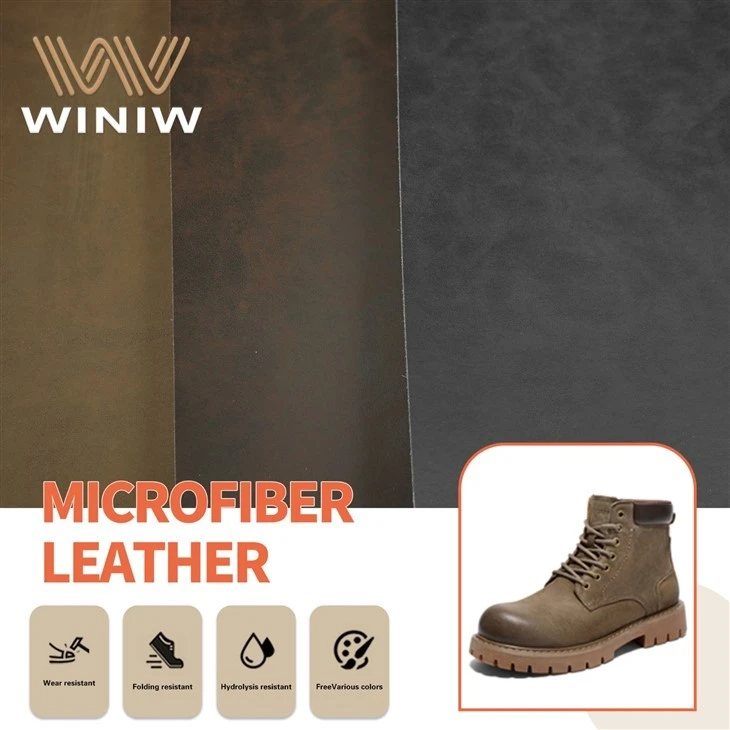 Kev nyab xeeb khau 1.6-2.0mm High Quality Microfiber Suede Synthetic Leather